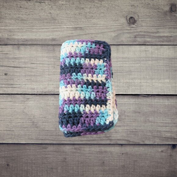 Handmade Crochet Dishcloth, Set of 3, Cotton Yarn Moondance - Picture 4 of 4